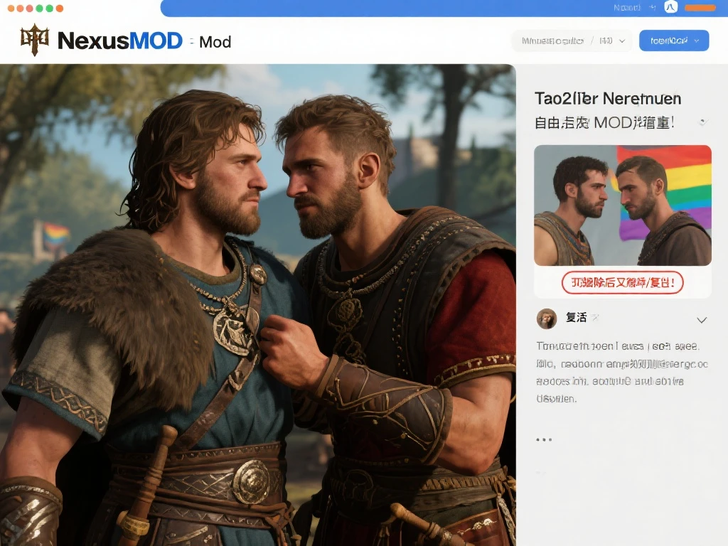 NexusMOD网站争议再起！《天国拯救2》同性恋MOD被删后恢复